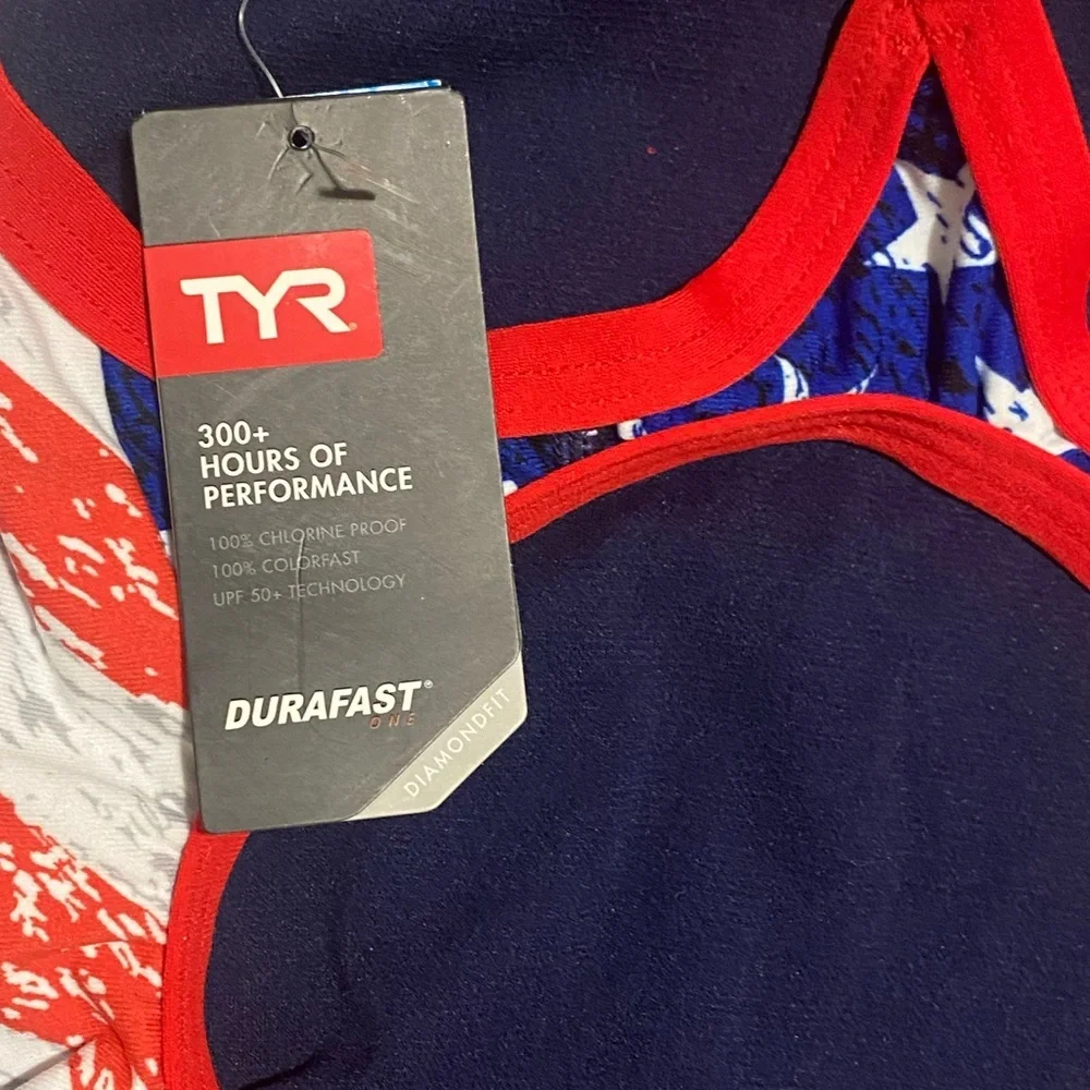 TYR Patriotic Stars and Stripes Kids Swimsuit